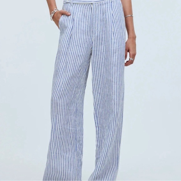 Madewell Harlow Wide-Leg Pant in 100% Linen - Picture 4 of 8